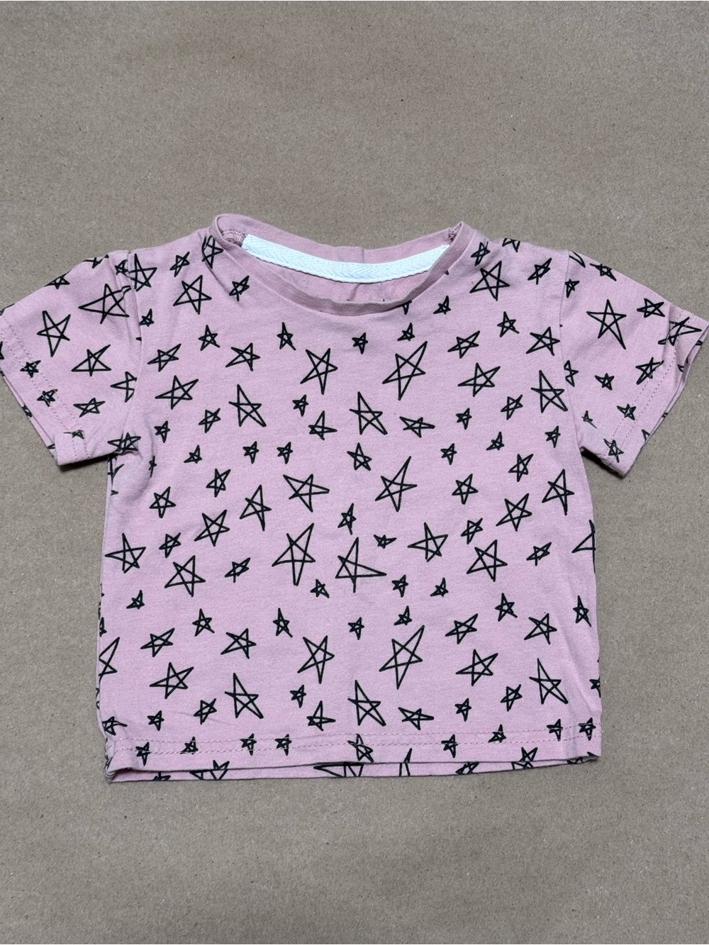 June & January Pink Star Shirt - 0/6M